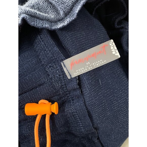 Free People FP Movement Surfside Pants Women XS Navy Blue Relaxed Athleisure Gym - Picture 6 of 8